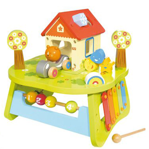 House of Toys - Centru de joaca din lemn Activity Table